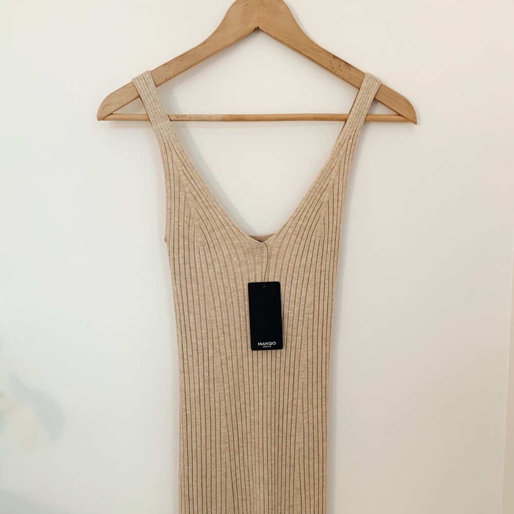Mango | Ribbed Knit Maxi Dress | New with Tags